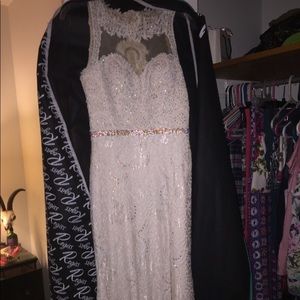 Sparkling Cream Prom Dress